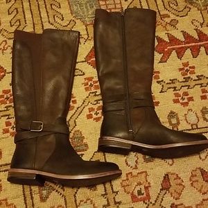 Lucky Brand brown leather boots size 6
